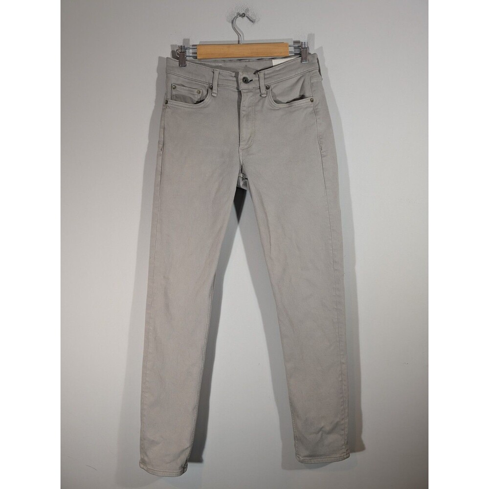 Rag & Bone Mens Mist Grey Fit 2 Slim Jeans Sz 29x32 Normcore Preppy Streetwear